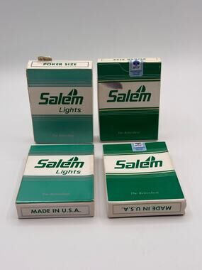Vintage Salem Cigarette Playing Cards NOS Lot of 4 Hoyle Sealed Decks